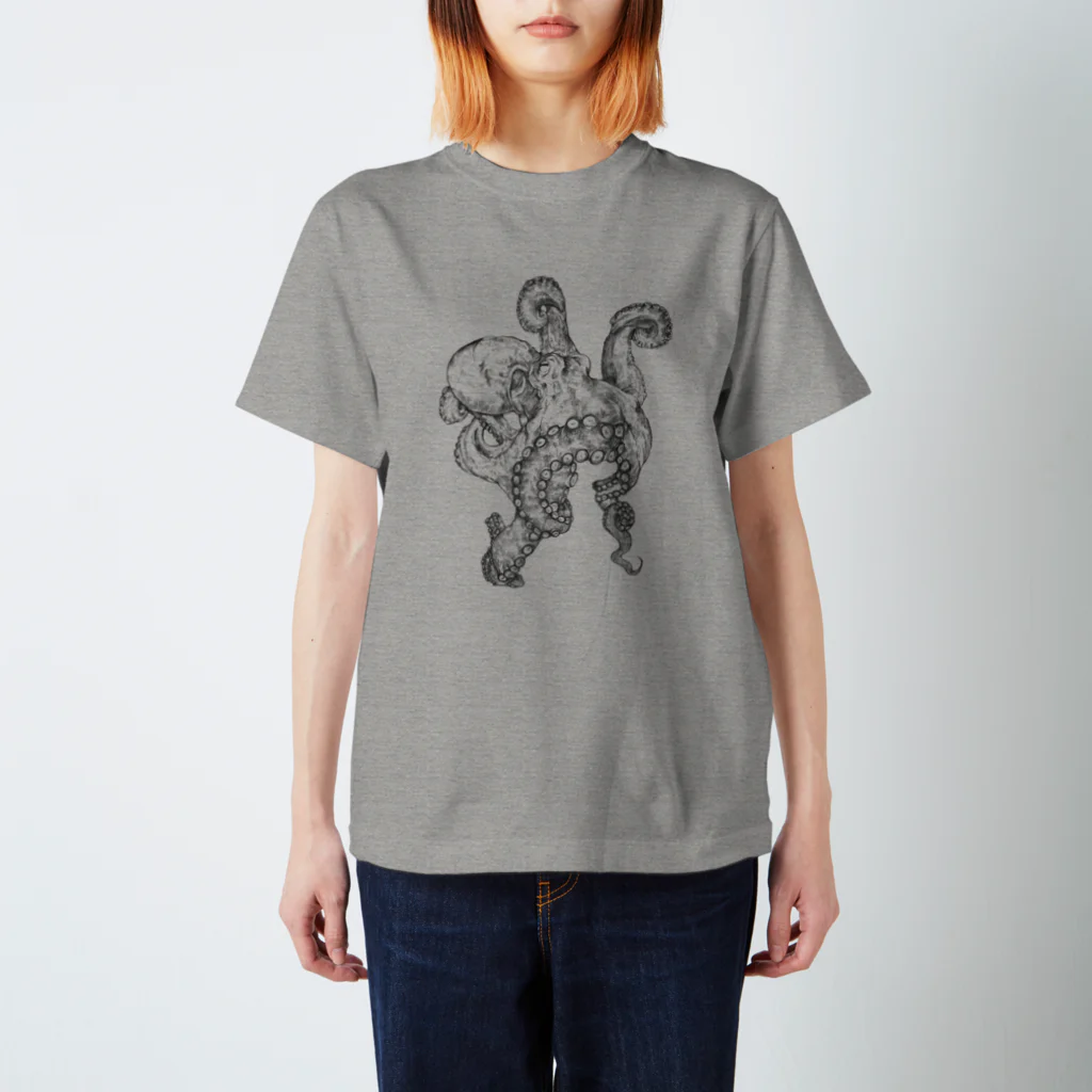 chiyokomeyaの octopusmono スタンダードTシャツ