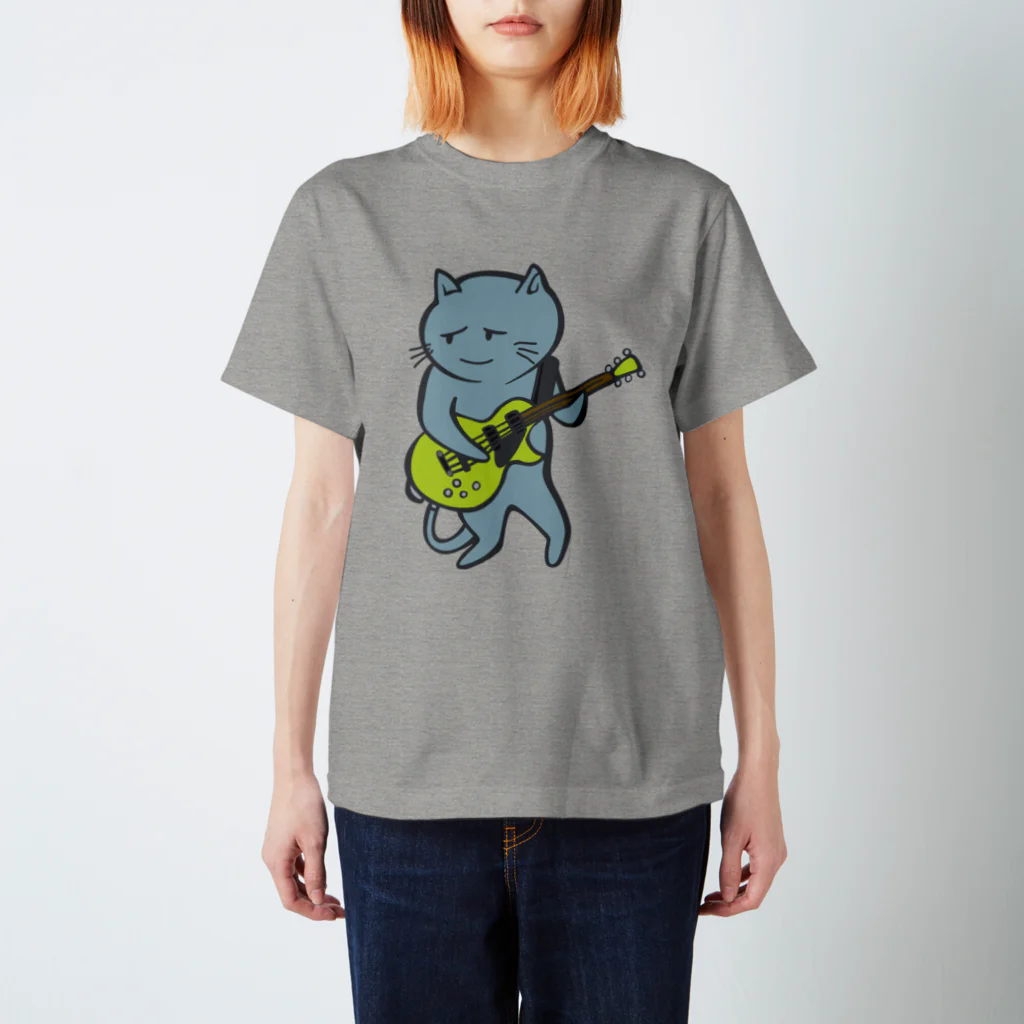 あおいろらじおのnecoguitar-color スタンダードTシャツ