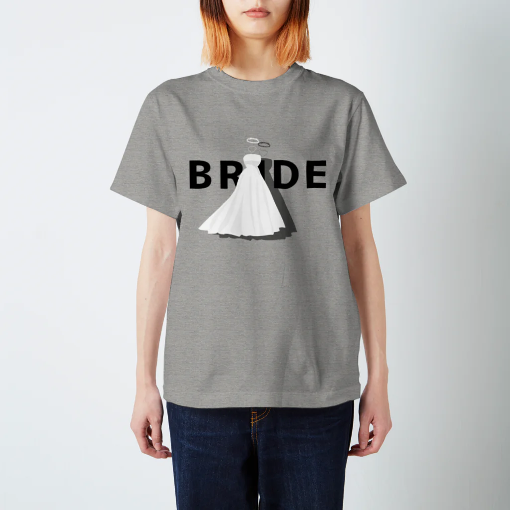 ペアTシャツ屋のシバヤさんのペア(BRIDE)ドレス_白_WB スタンダードTシャツ