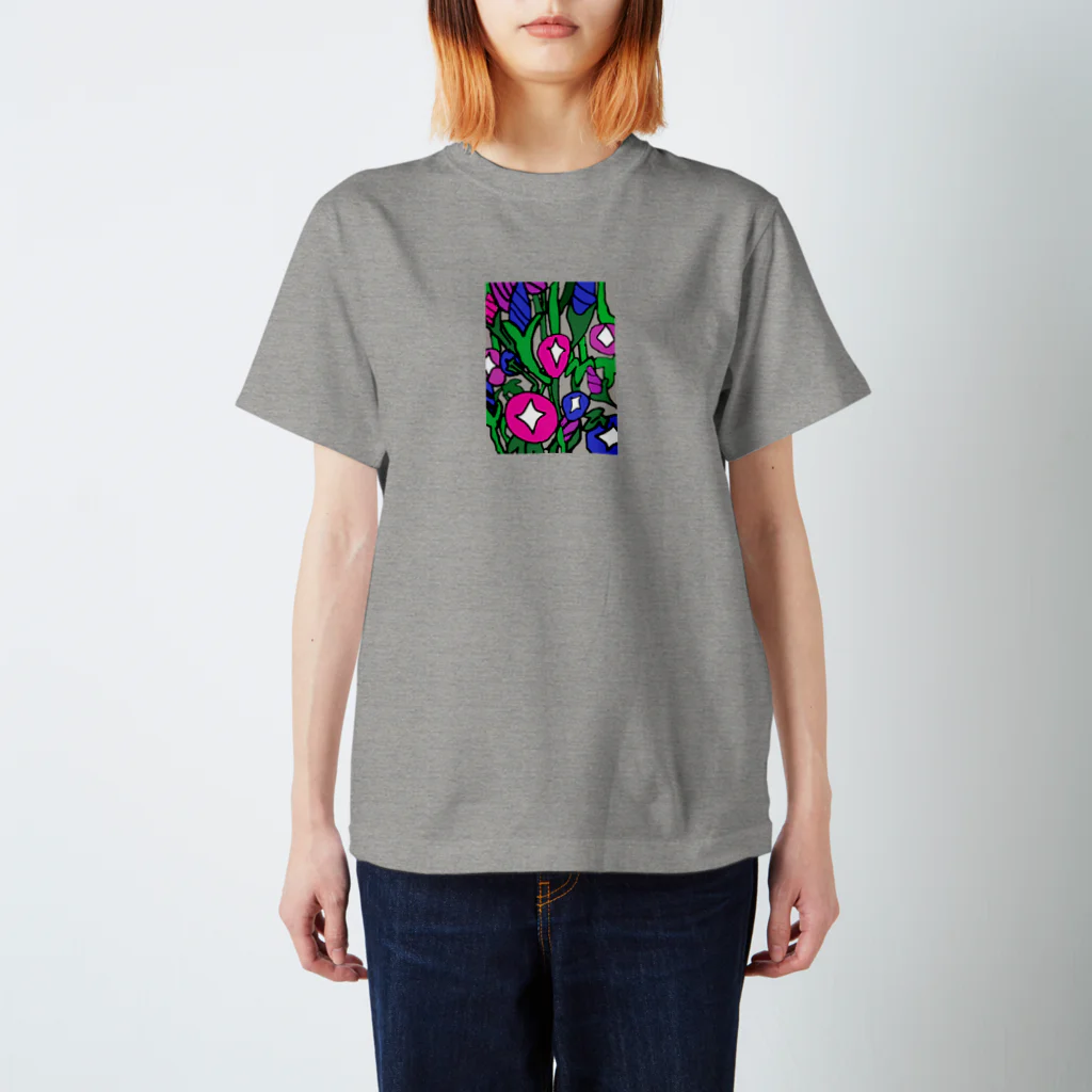 tamaccoの朝顔 Regular Fit T-Shirt