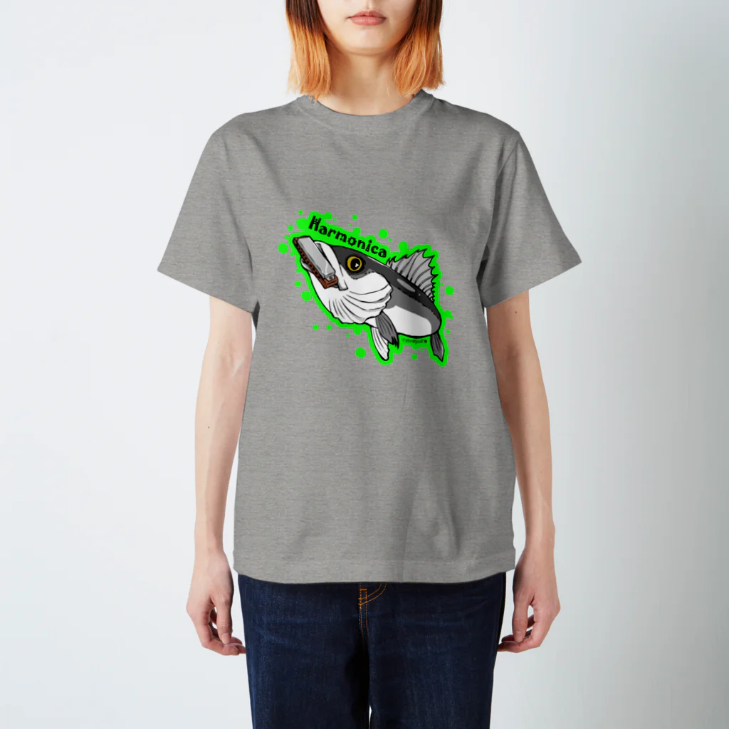 tetrapod'sのハーモニカシーバス スタンダードTシャツ