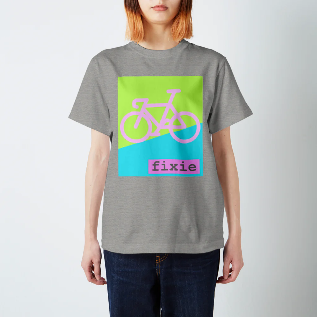 komgikogikoのピストバイク(ピンク) スタンダードTシャツ