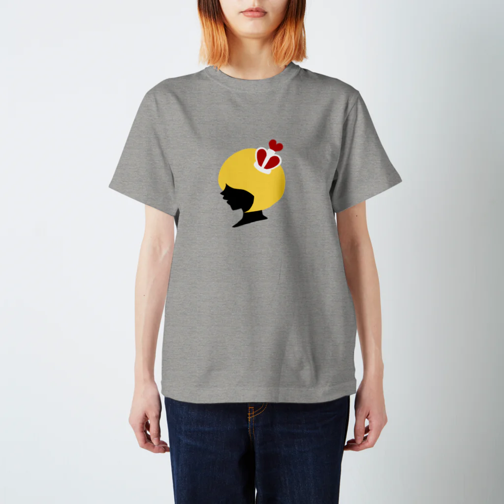 Aurua-grey-rootのハートの女王のよこがお Regular Fit T-Shirt