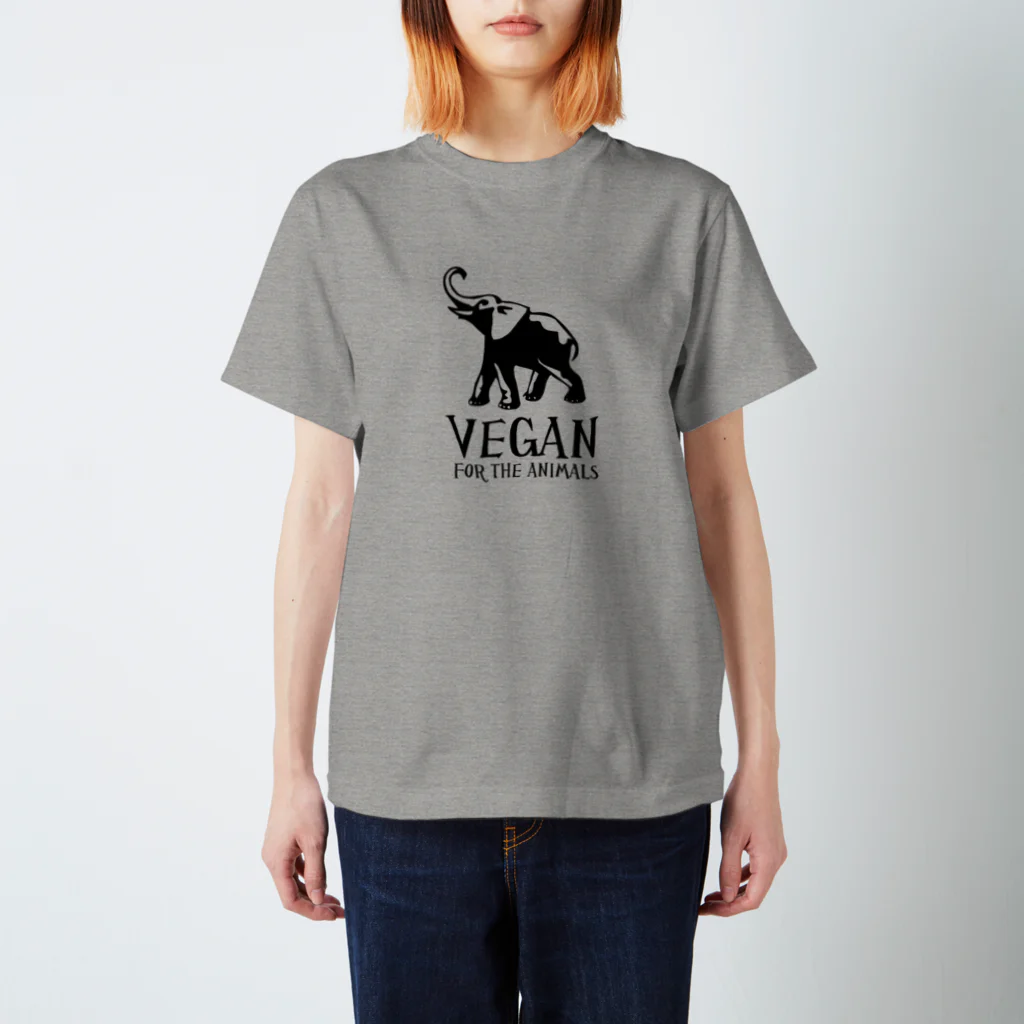 VEGAN SHOP FREEのVEGAN FOR THE ANIMALS Regular Fit T-Shirt