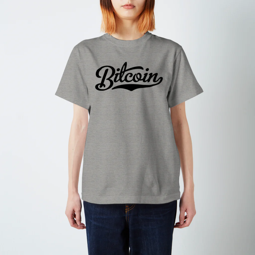 TROPiCALViBESのbitcoin #1 black font スタンダードTシャツ