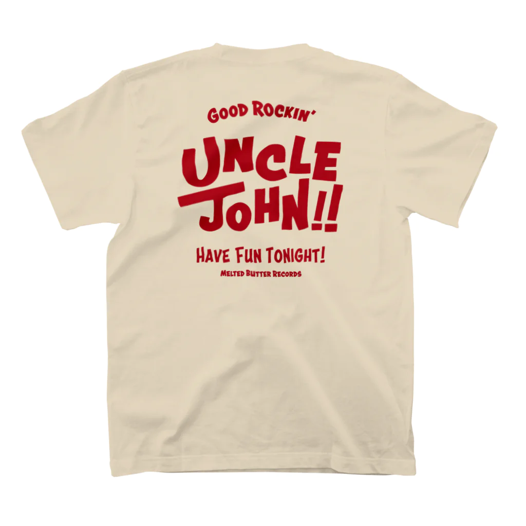 MeltedButterのUNCLE JOHN スタンダードTシャツの裏面