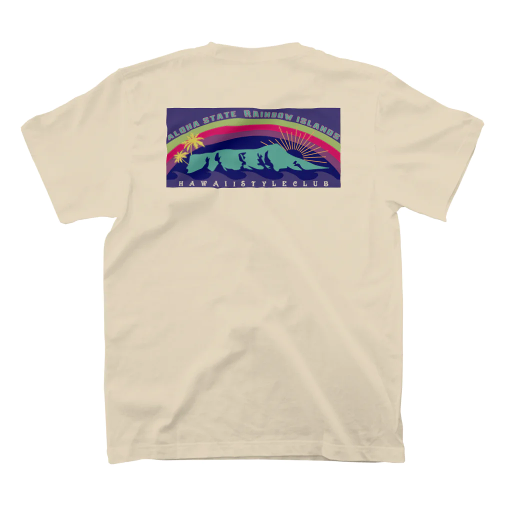 ハワイスタイルクラブの〔Back Print〕 Hawaiian monument スタンダードTシャツの裏面