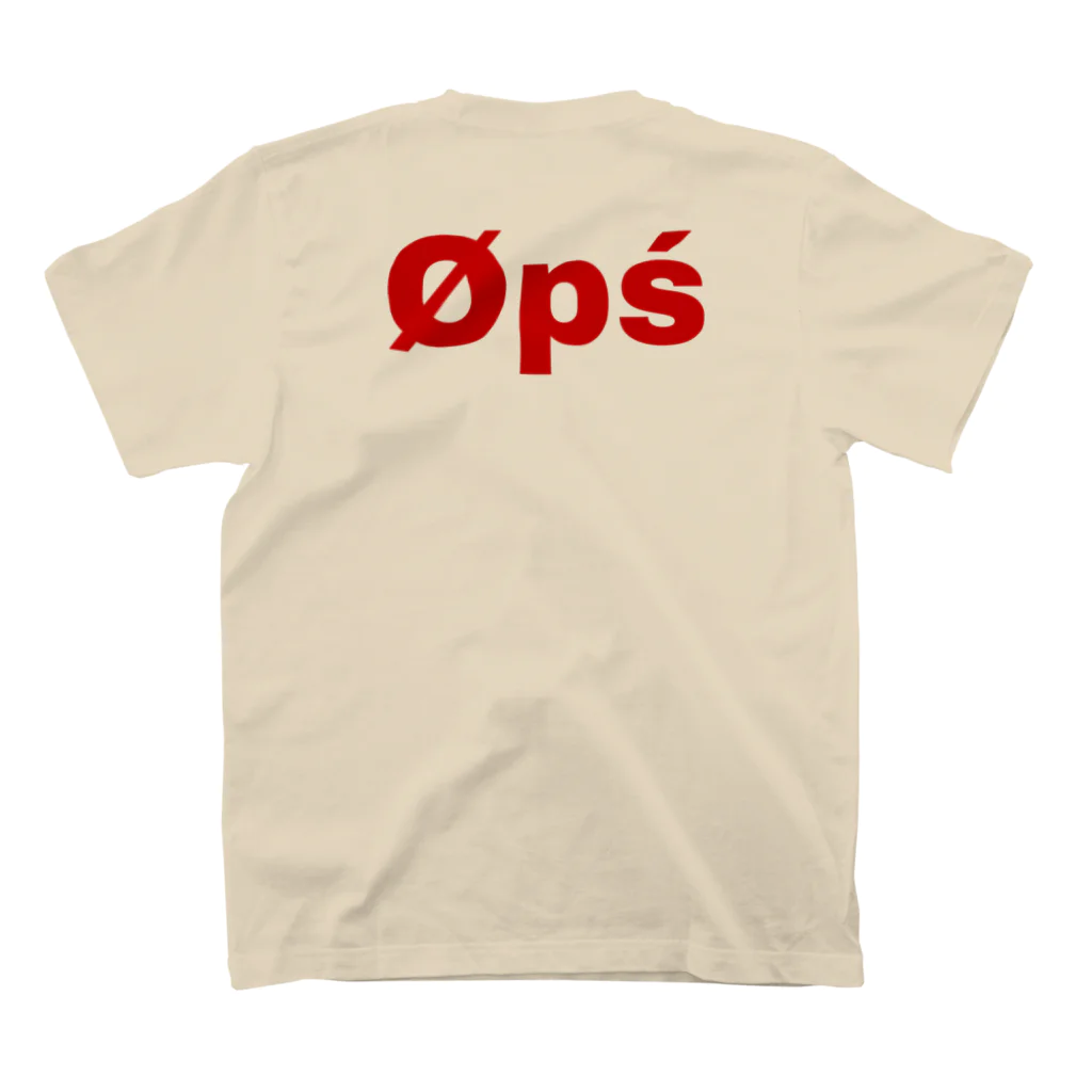 øpśのØpś スタンダードTシャツの裏面