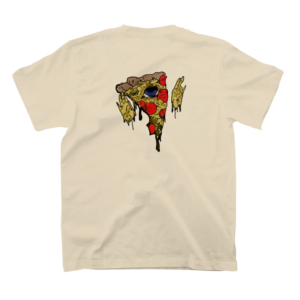 SteezOkinawaのSteez pizza Regular Fit T-Shirtの裏面