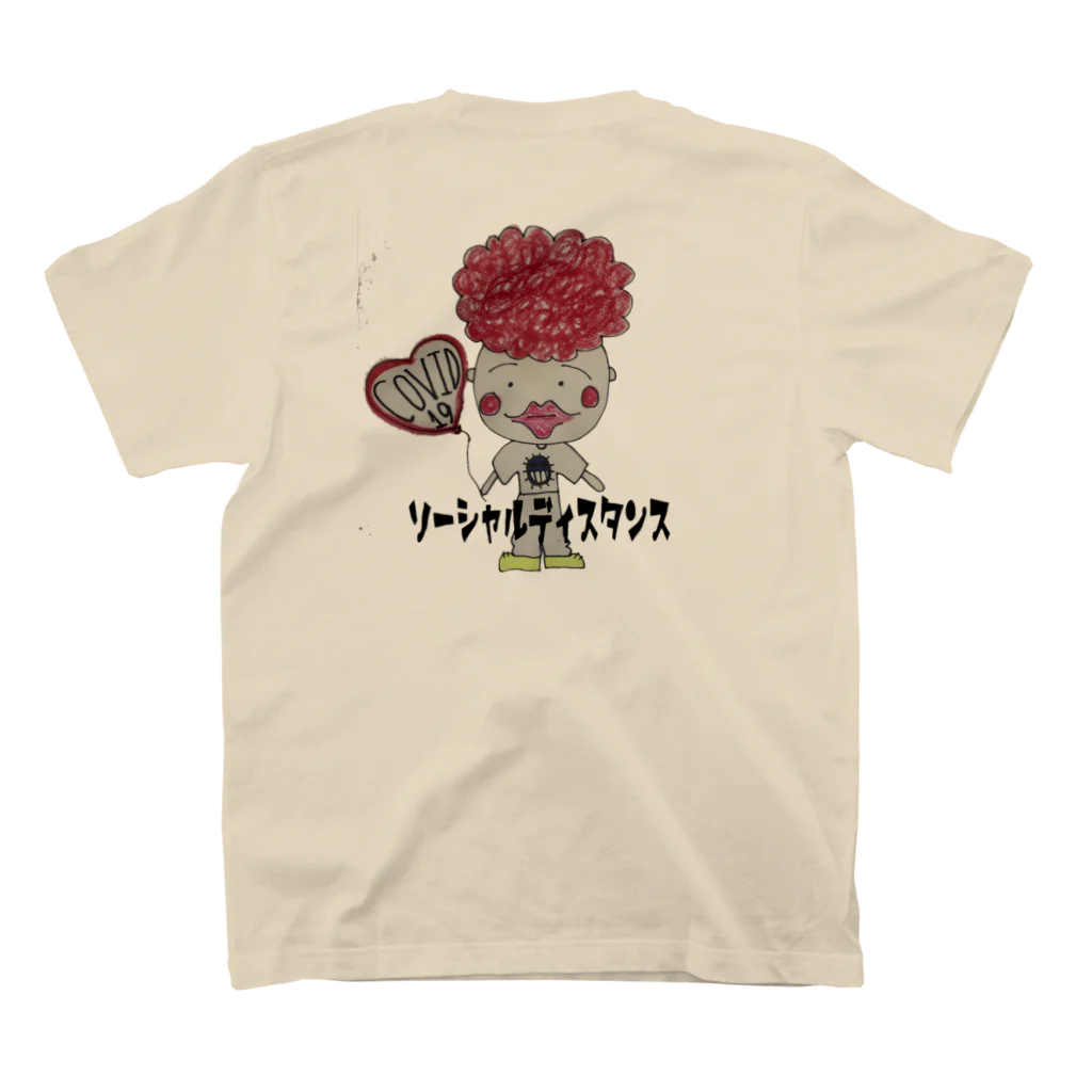 kaaaae。のビッコくん スタンダードTシャツの裏面