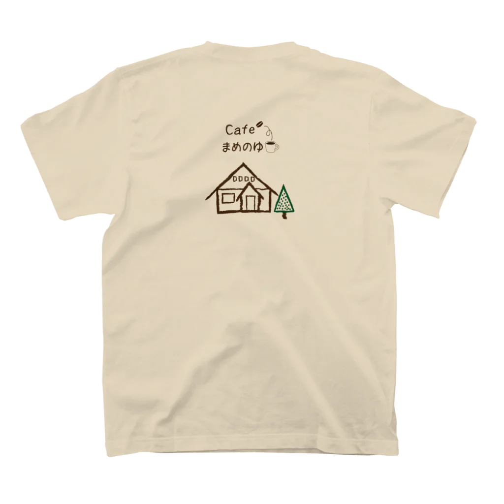 cafeまめのゆのまめのゆ スタンダードTシャツの裏面