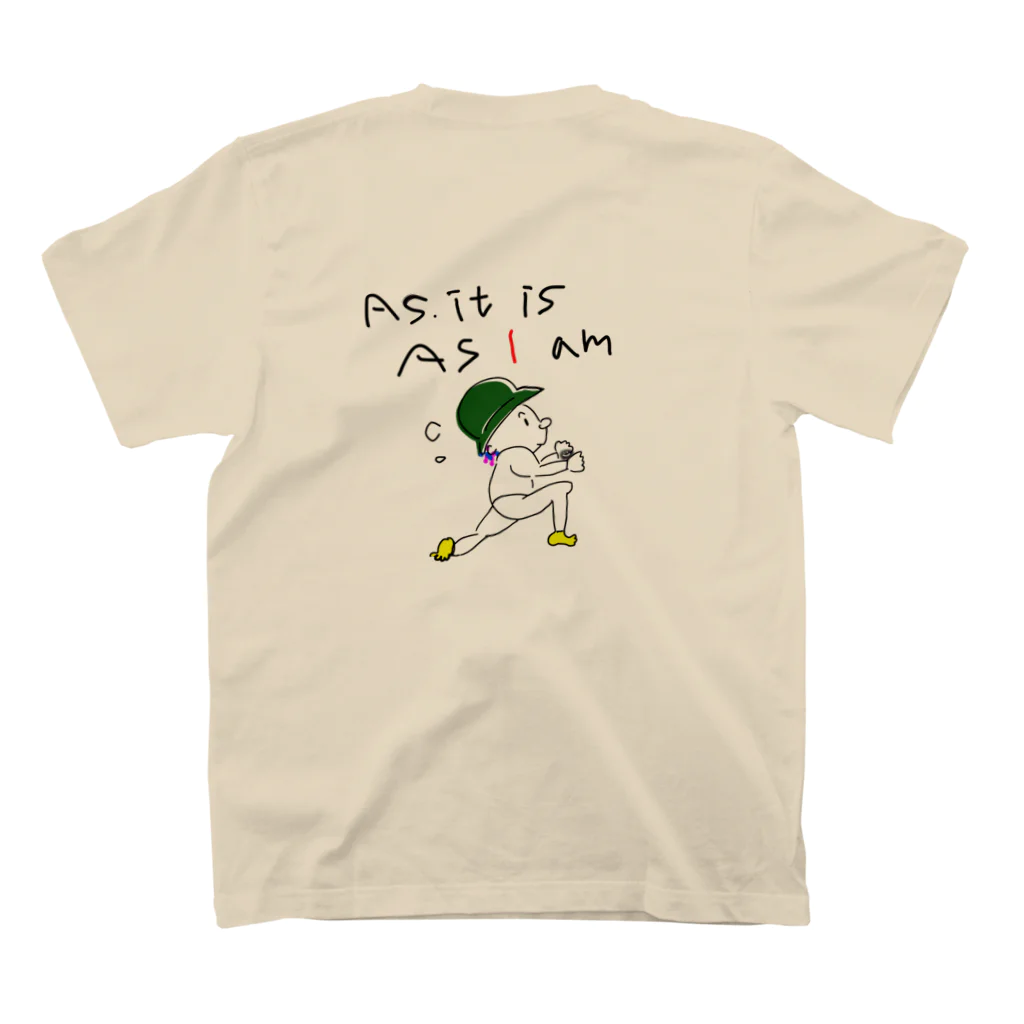 押付美術館の芯くん スタンダードTシャツの裏面