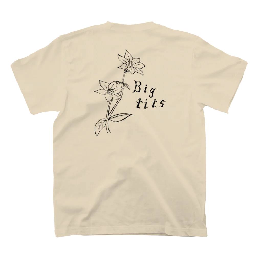 Chinese Cook BookのBig tits tee Regular Fit T-Shirtの裏面