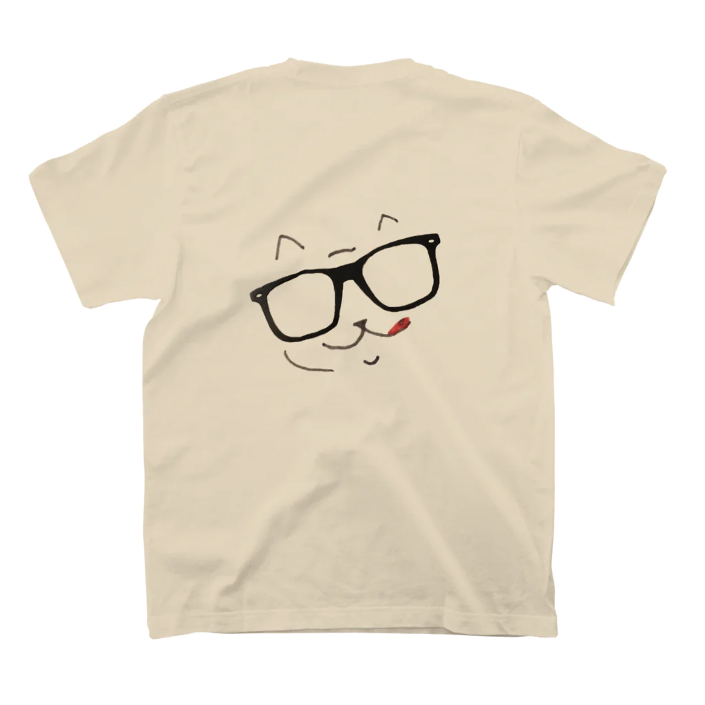 Yo-daのおみせのフリねこくん スタンダードTシャツの裏面