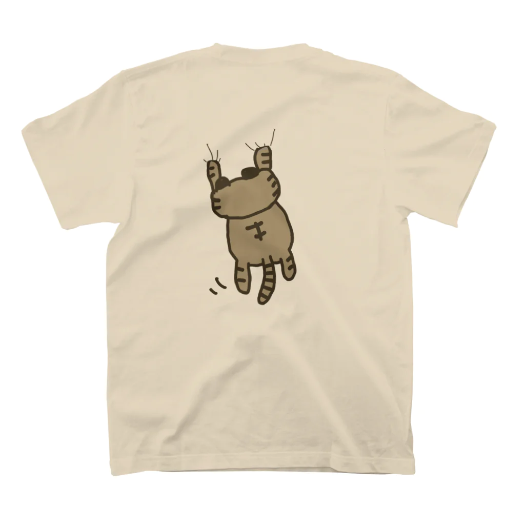 猫ズ。のぶらさがり猫（モンド） Regular Fit T-Shirtの裏面