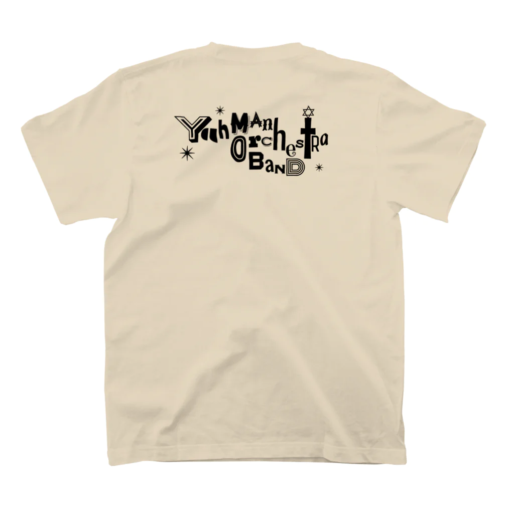 herbrecordzのYah Man Orchestra Band ロゴ スタンダードTシャツの裏面