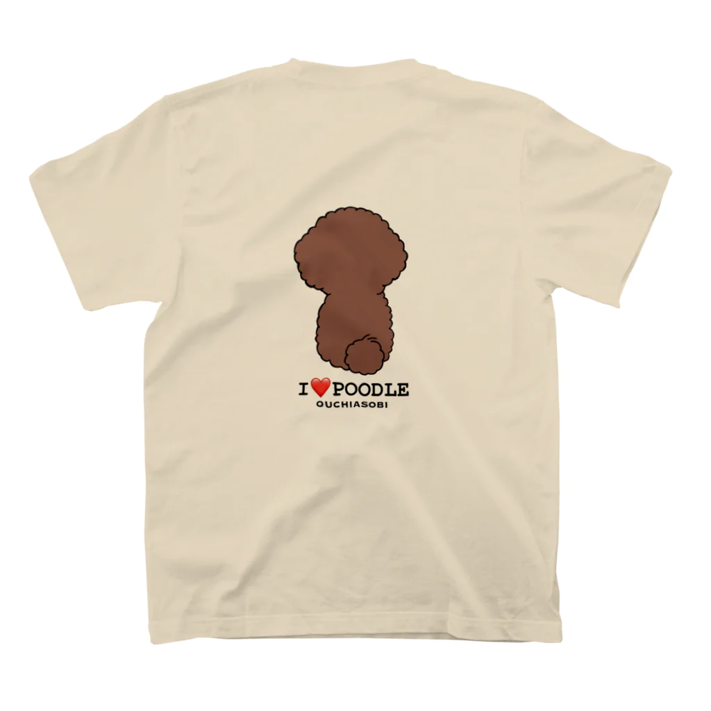 ビション好きなおうちあそびのI❤️POODLE Regular Fit T-Shirtの裏面