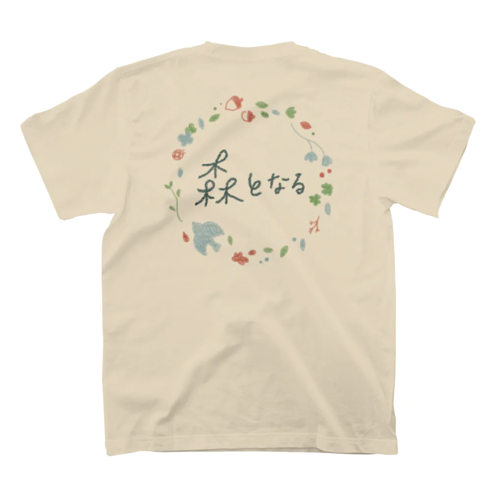 t_makino_714の森となる芽吹くちゃん スタンダードTシャツの裏面