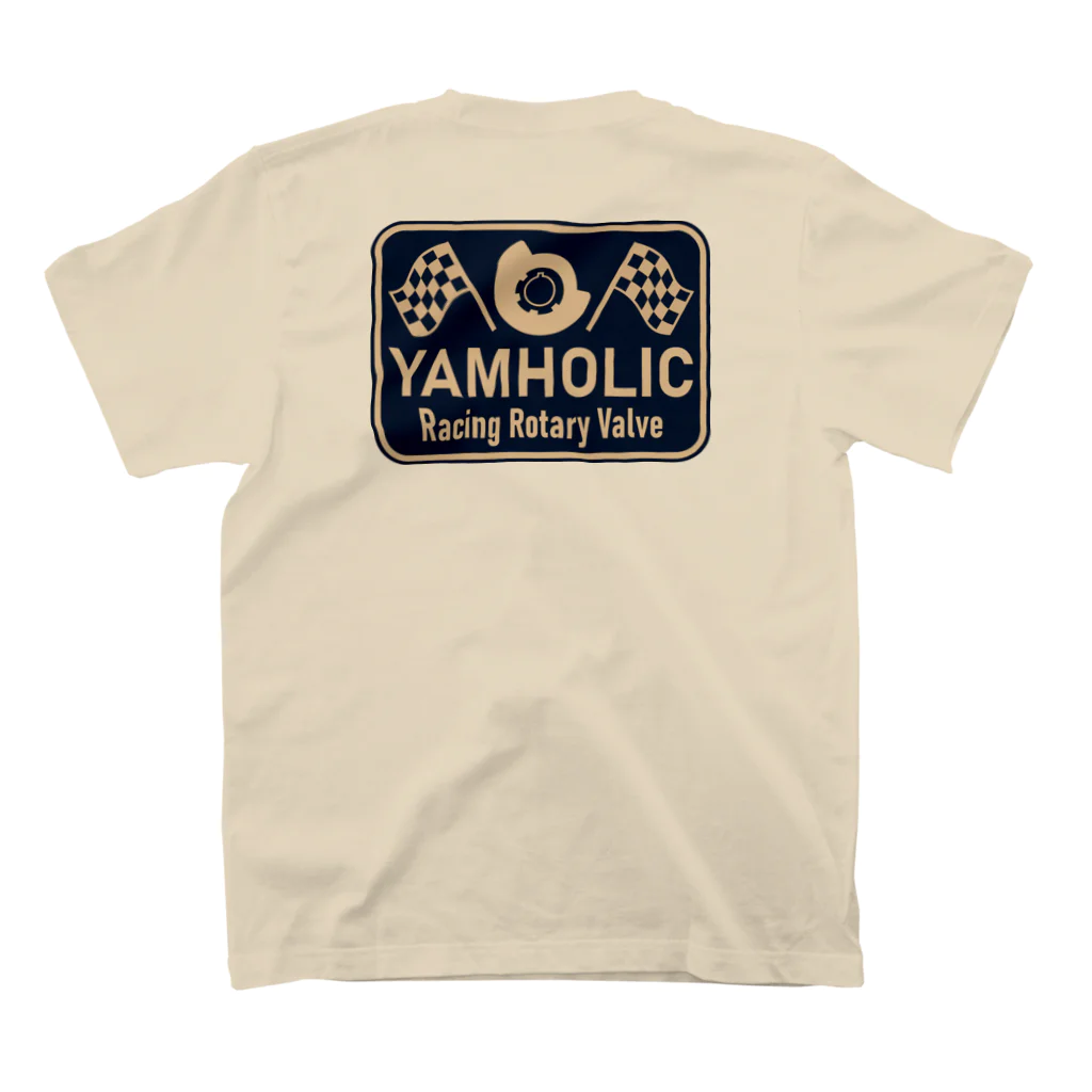 ako_mcの【両面プリント】YAMHOLIC_Rotary Valve & Checkered Flag Regular Fit T-Shirtの裏面