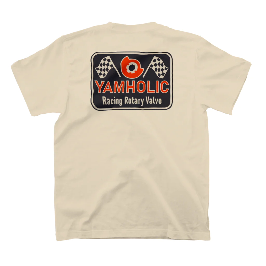 ako_mcの【両面プリント】YAMHOLIC_Rotary Valve & Checkered Flag Regular Fit T-Shirtの裏面