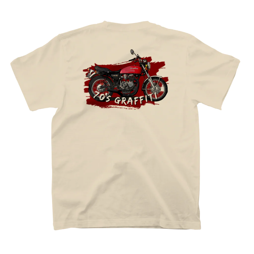 禿茶瓶堂の70's GRAFFITI(ヨンフォア) スタンダードTシャツの裏面