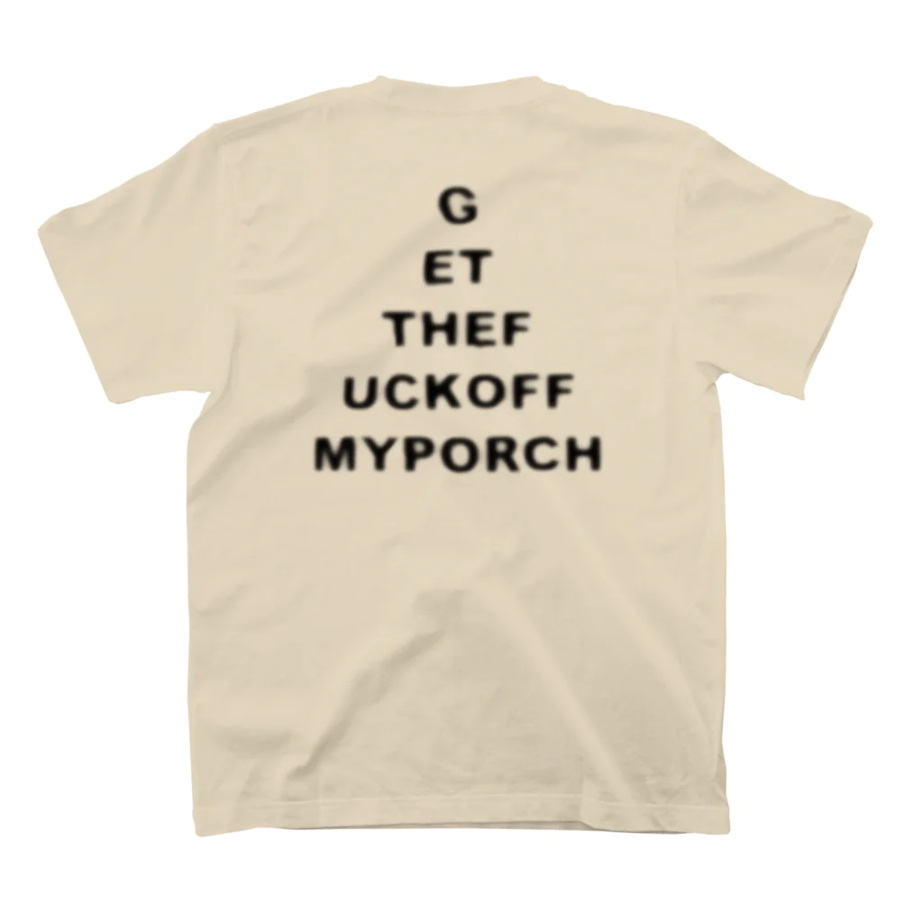 fundosのgetthefuckoffmyporch スタンダードTシャツの裏面