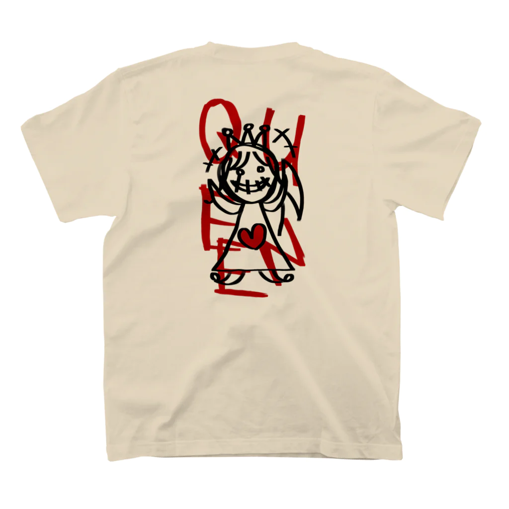 atelier PinoMiのQueen Of Heart♛ スタンダードTシャツの裏面