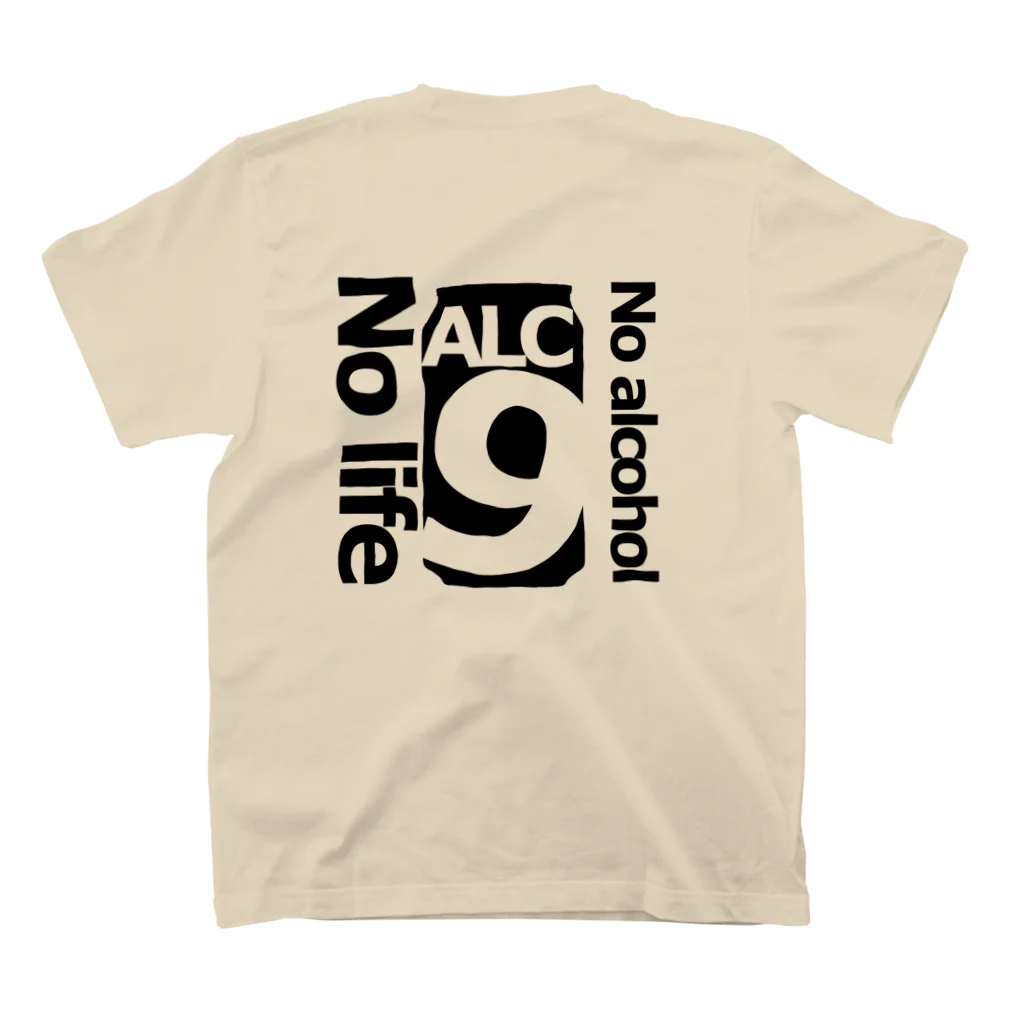 【ALC.9】alcohol nine -196℃のALC.9 alcohol nine  Regular Fit T-Shirtの裏面