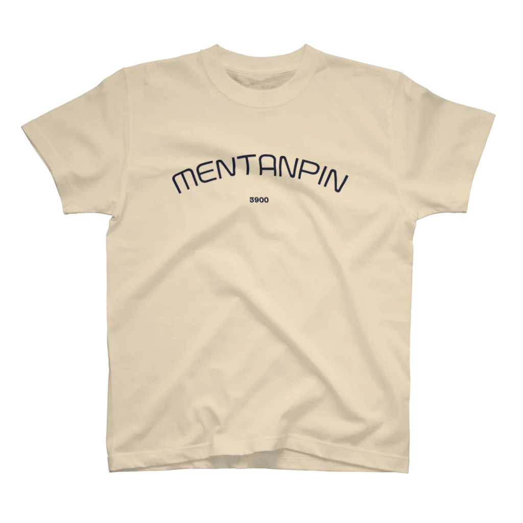 LAIYOUオリジナルのシン・MENTANPINネイビー スタンダードTシャツ