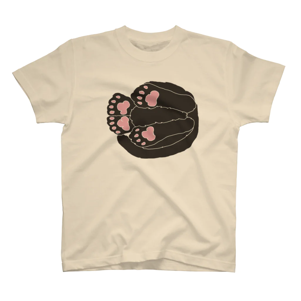 空中草のネコの手足のひら スタンダードTシャツ