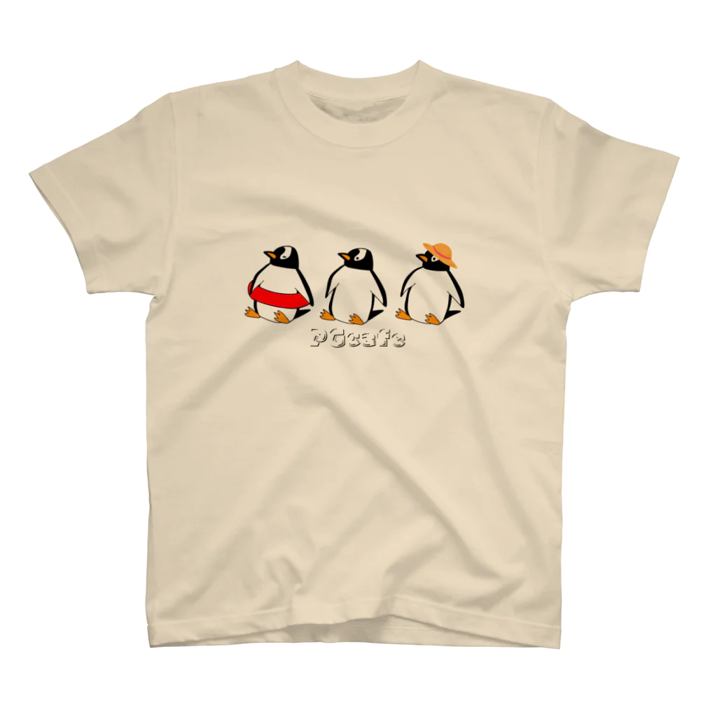 PGcafe-ペンギンカフェ-の夏だぜジェンツーペンギンズ スタンダードTシャツ