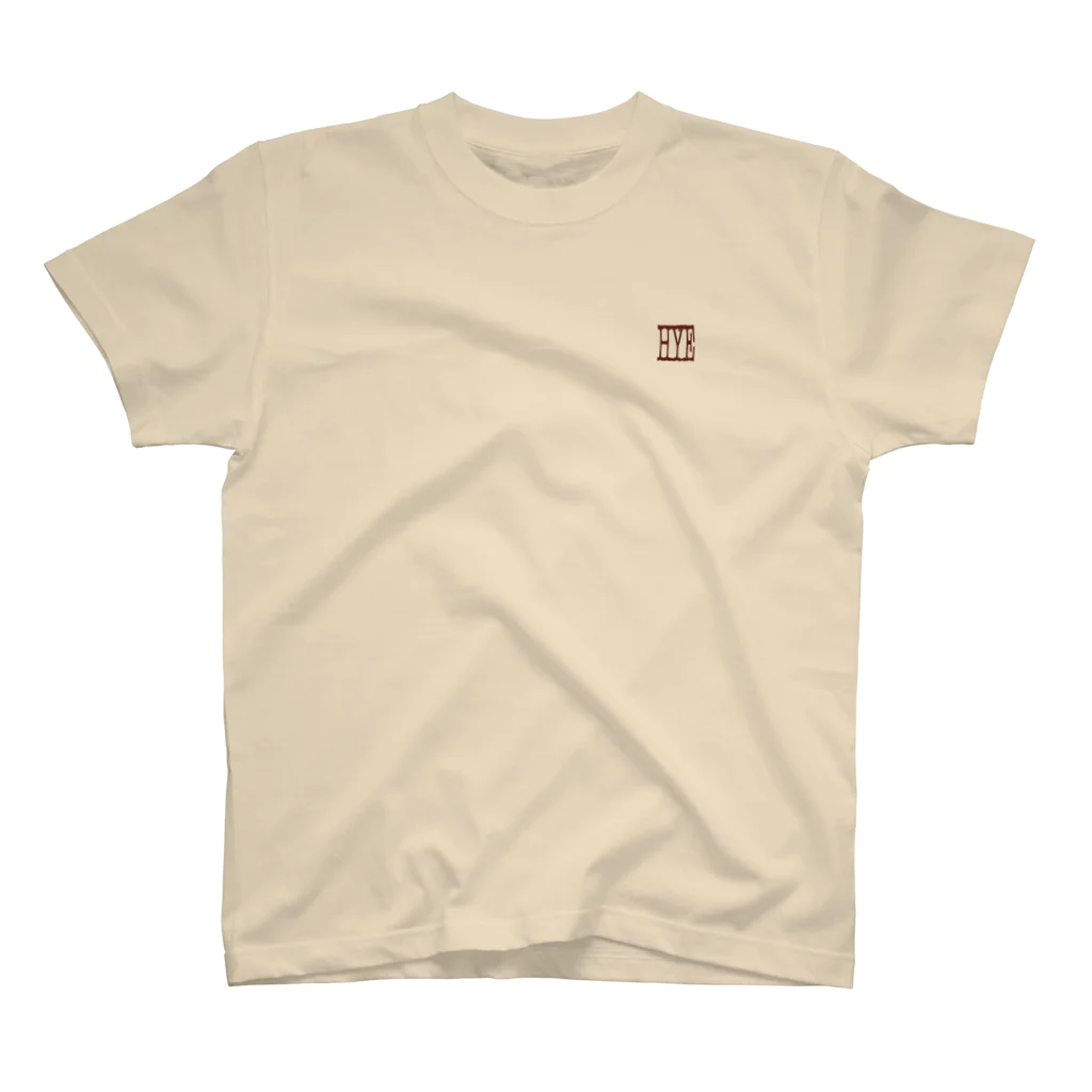 HitYouEternityのHYE CITY MAP (wine red) Regular Fit T-Shirt