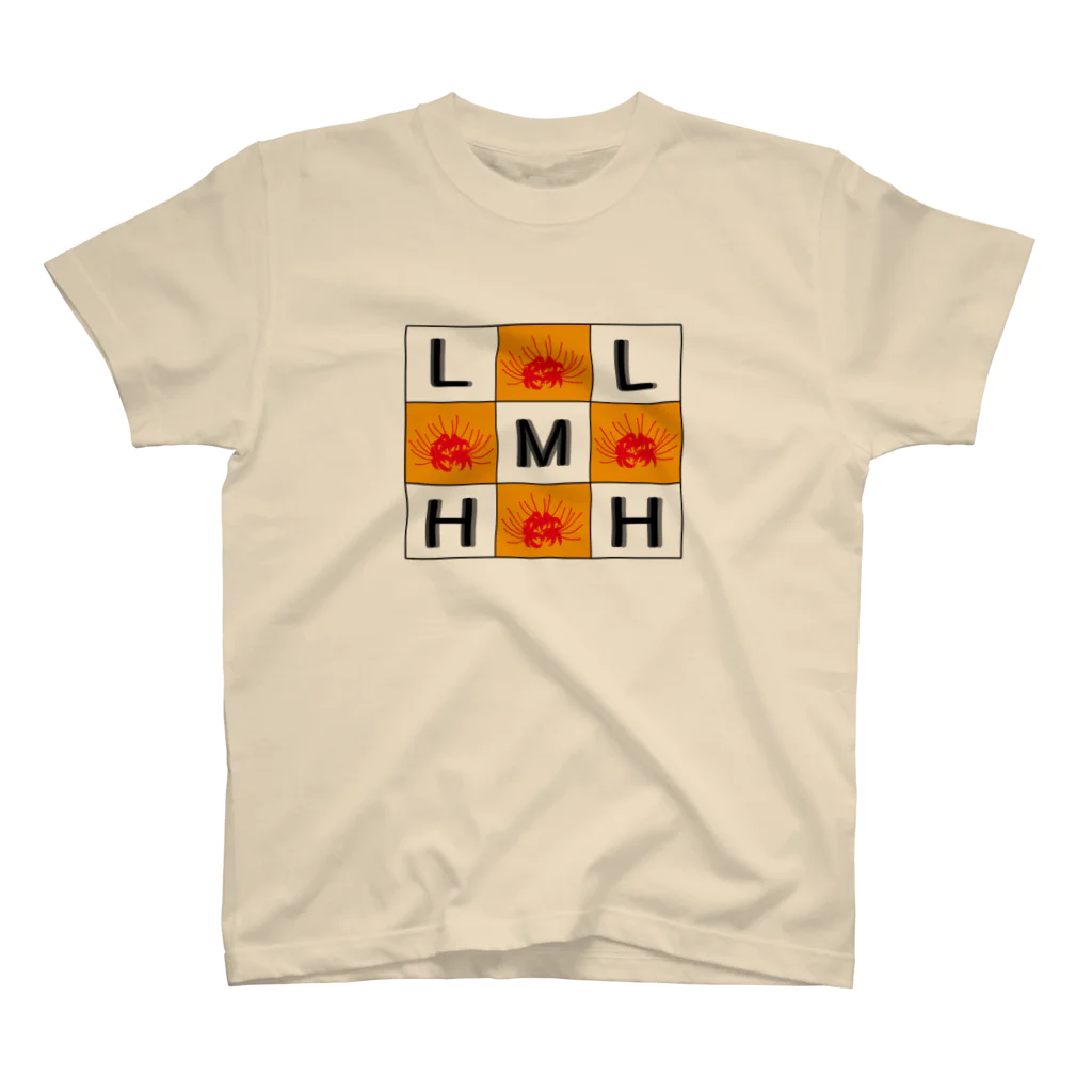リコリス・曼珠沙華・ヒガンバナのL.M.Hロゴ2 スタンダードTシャツ