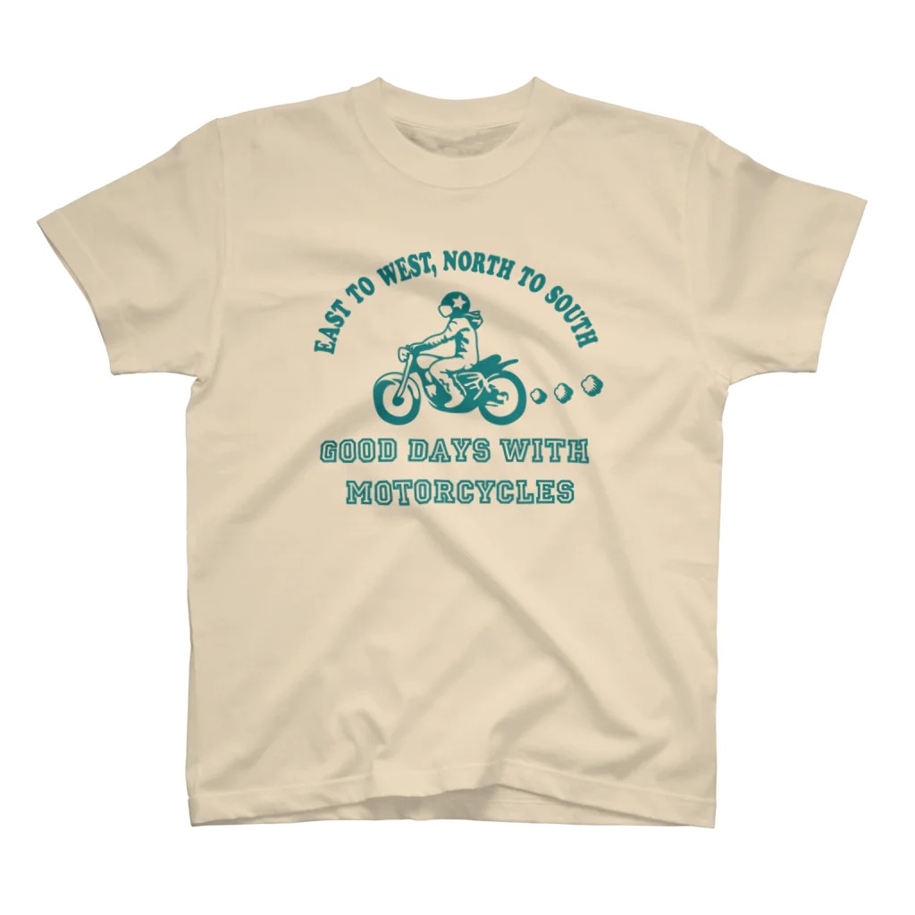 キッズモード某のバイク日和 (ミント) スタンダードTシャツ