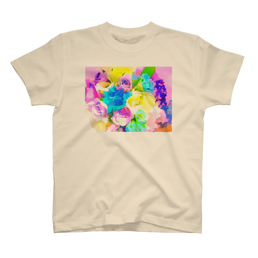 motomo.のカラフルブーケ スタンダードTシャツ