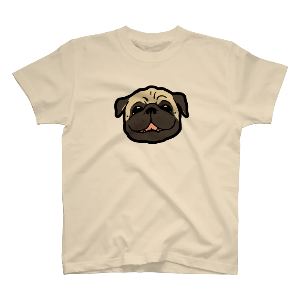 senorthepugのパグすまいる スタンダードTシャツ