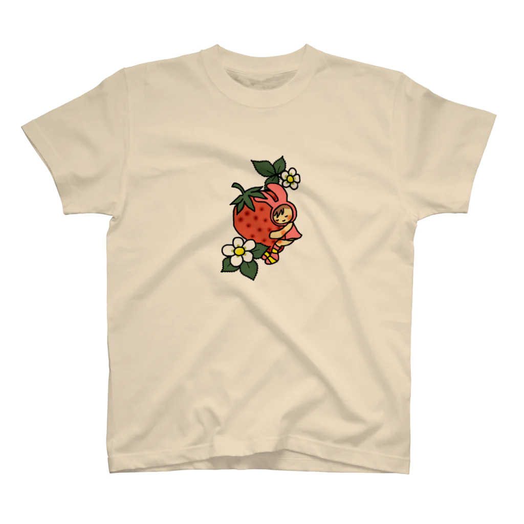 きゃらめる屋のstrawberry white Regular Fit T-Shirt