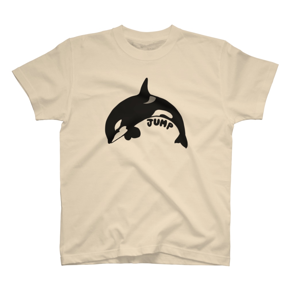 ムクデザインのシャチ ジャンプ！ Regular Fit T-Shirt