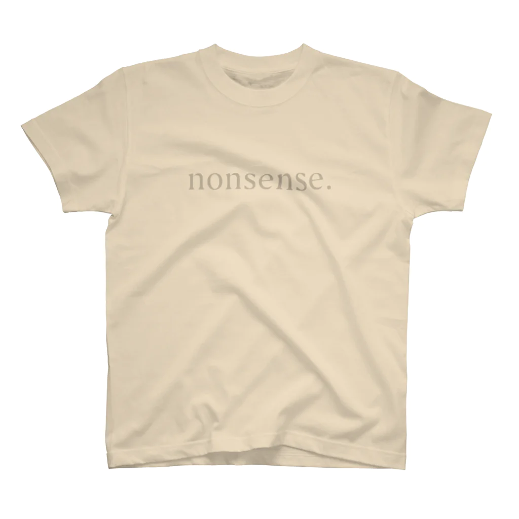 Kutohのnonsense.[灰字] Regular Fit T-Shirt