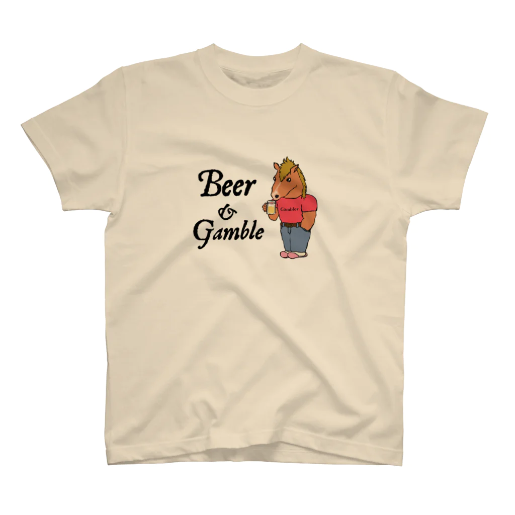 MarrowのBeer & Gamble　馬Tシャツ Regular Fit T-Shirt