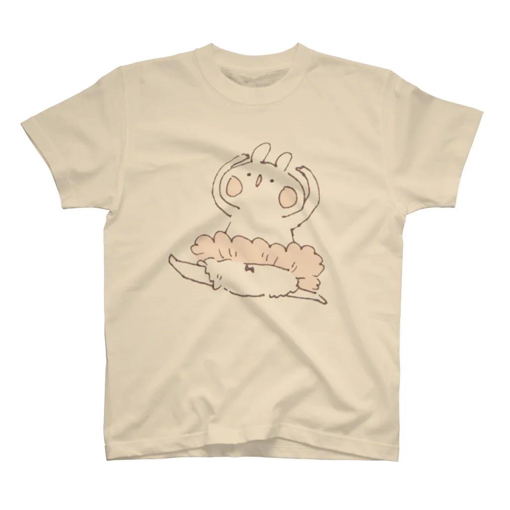 ＊momochy shop＊のバレエうさぎ スタンダードTシャツ