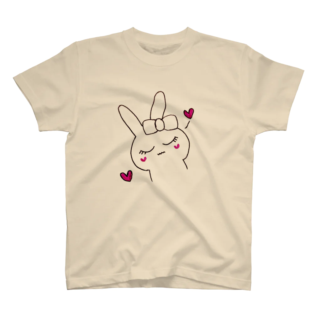 フルレットのうっとりしたうさぎちゃん スタンダードTシャツ