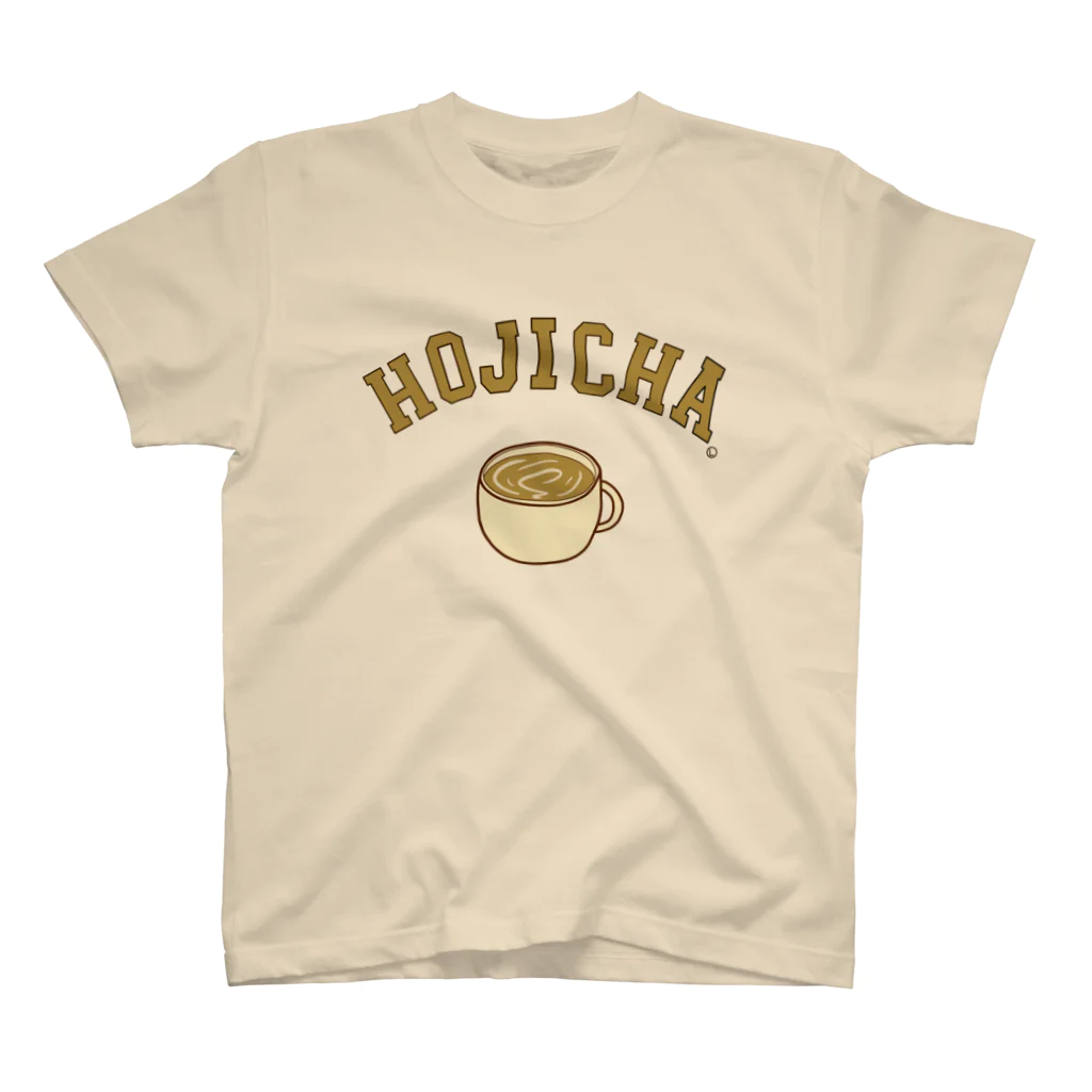 けいすけ_まちゃおのほうじ茶ラテロゴ/Hojicha Latté logo スタンダードTシャツ