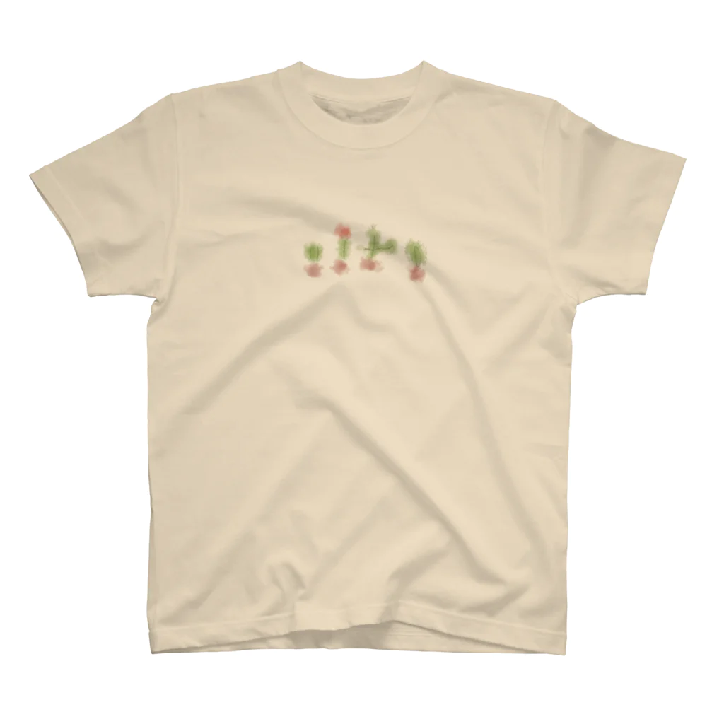 U-HU-HUのいろいろサボテン スタンダードTシャツ