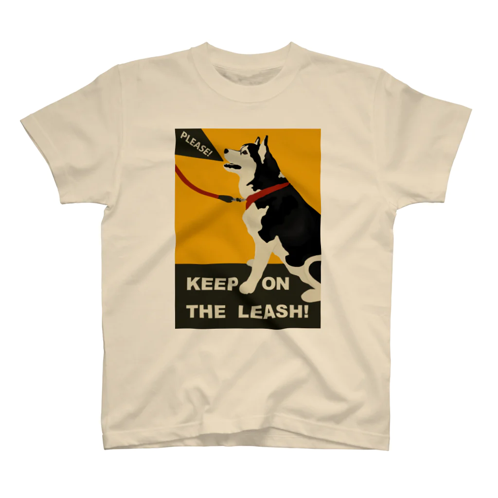 ねるくるのKEEP ON THE LEASH! (Shostako Yellow) スタンダードTシャツ