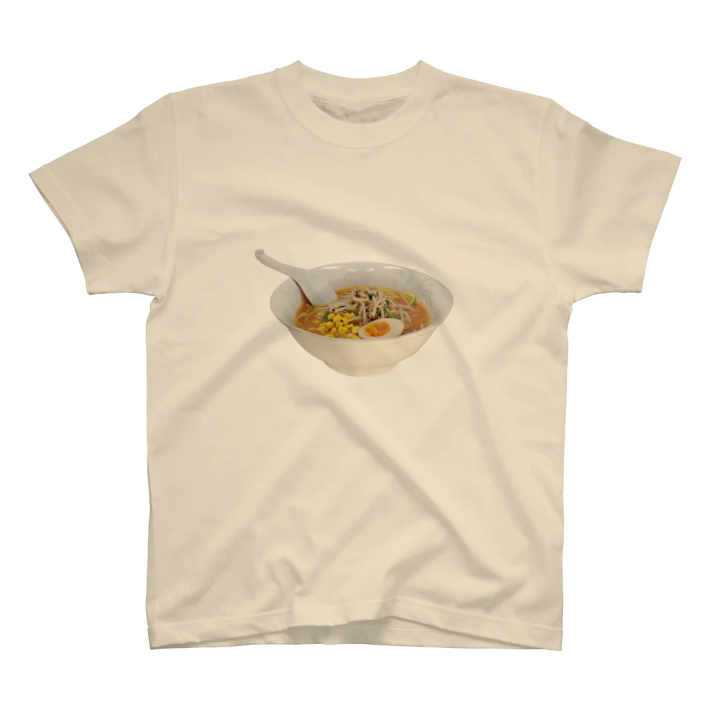 メシテロタイプ（飯テロTシャツブランド）の味噌ラーメン Regular Fit T-Shirt
