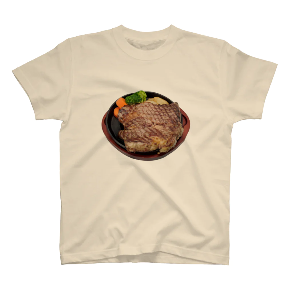 メシテロタイプ（飯テロTシャツブランド）の1ポンドステーキ スタンダードTシャツ