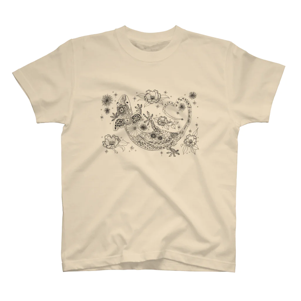 akaricafeのGecko スタンダードTシャツ