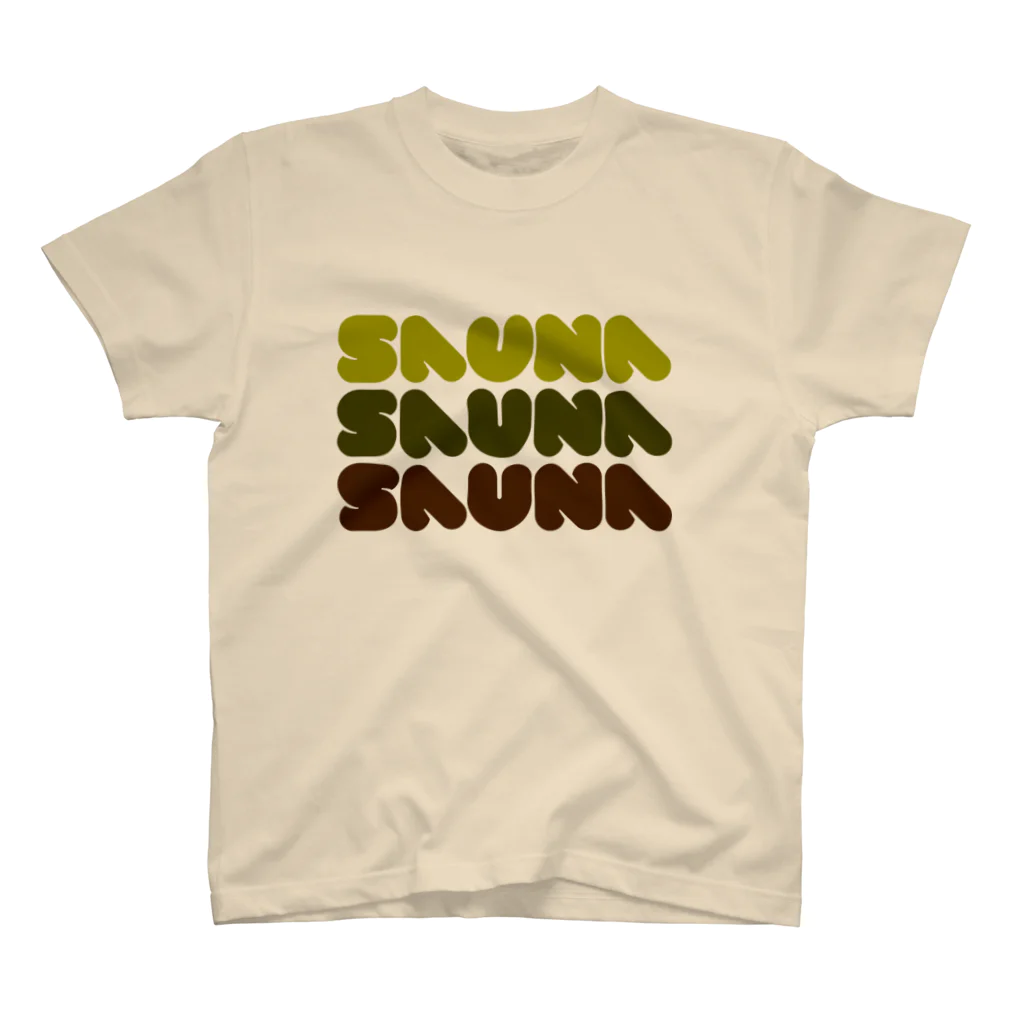 Saunagirl/サウナガールのSAUNA SAUNA SAUNA  スタンダードTシャツ