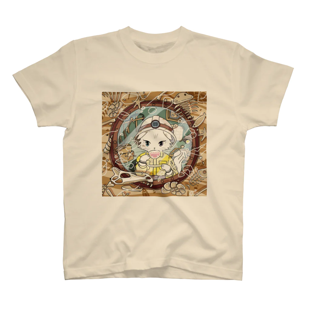 puni_catsのぷにキャット【地層】 スタンダードTシャツ